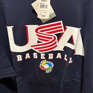 Yankees Vintage USA baseball 2006 world baseball classic Shirt -Navy Derek Jeter